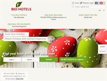 Tablet Screenshot of biohotels.info